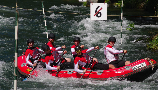Training on the slalom course
